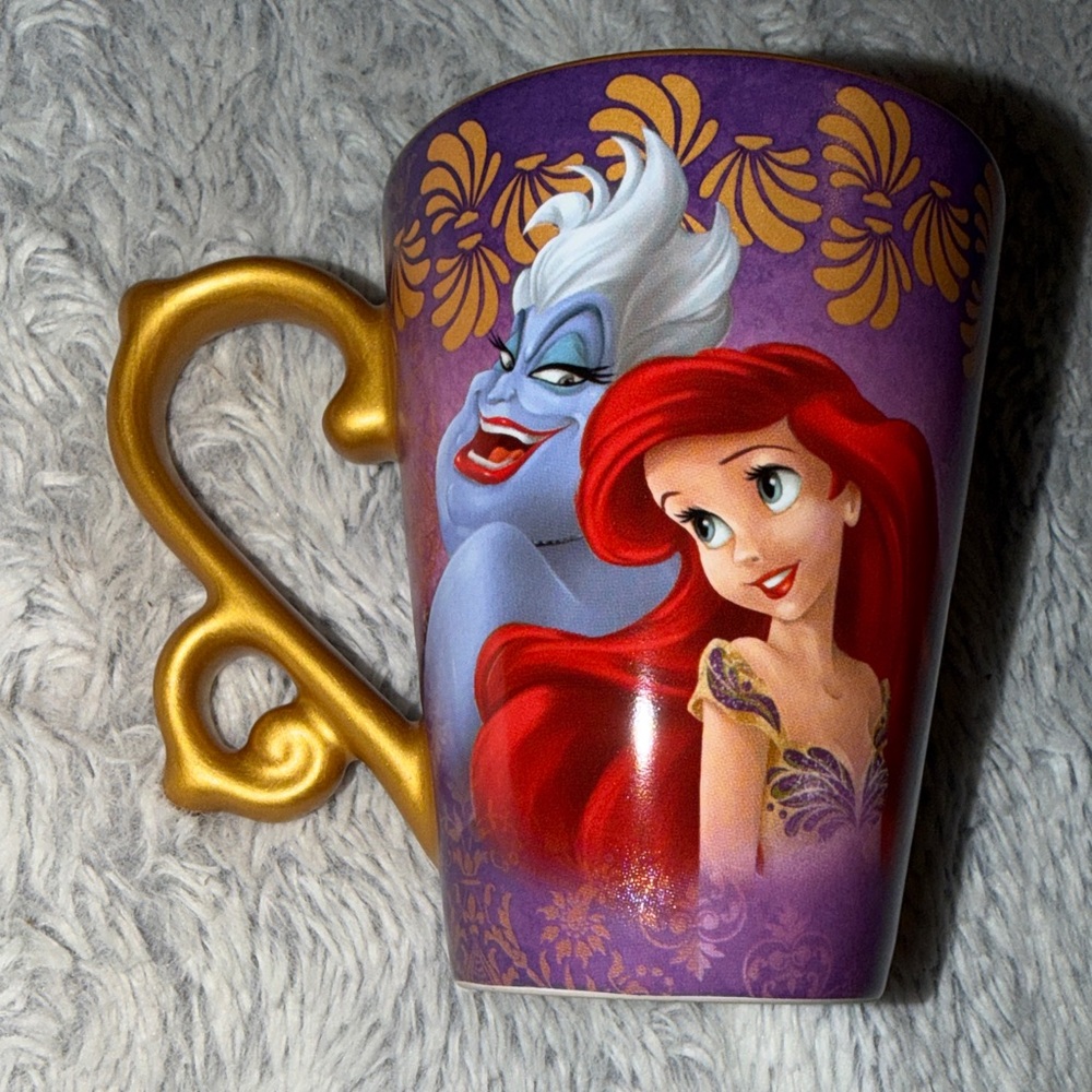 Disney Fairytale Mug Designer Collection with Ariel and Ursula Purple & Gold - Picture 6 of 11